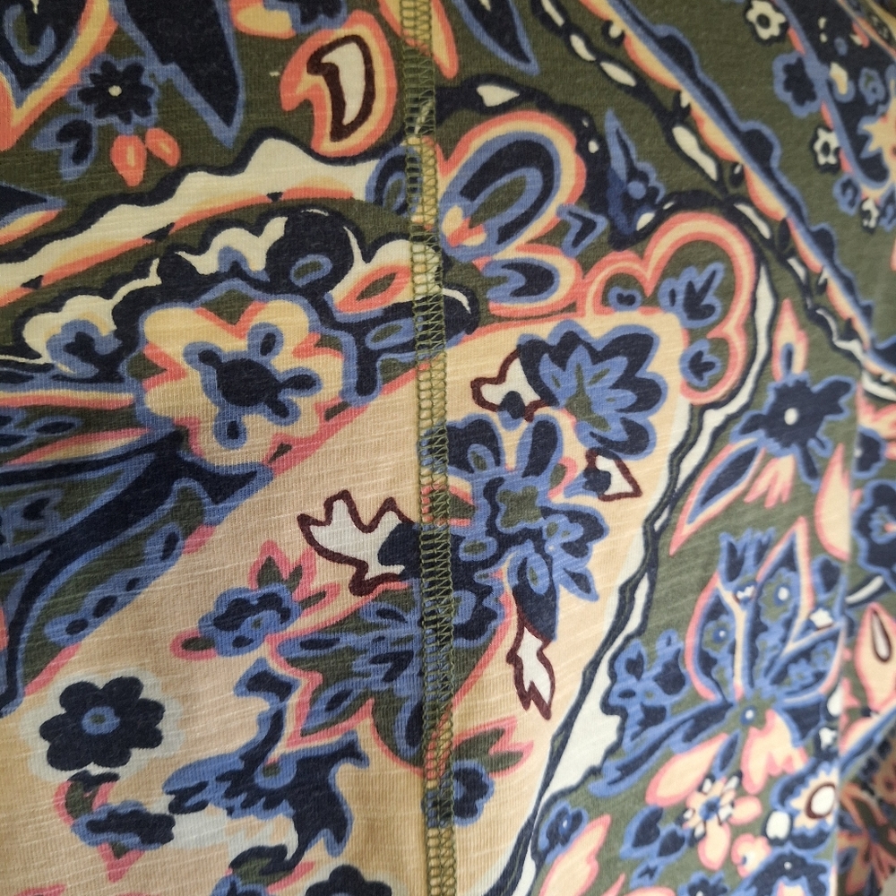Talbots Multicolor Paisley Tunic Size Large - Picture 3 of 5